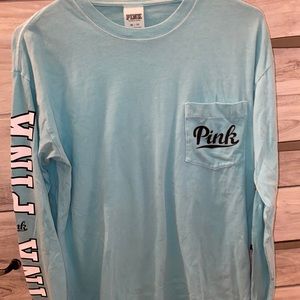 Pink Oversized long sleeve shirt